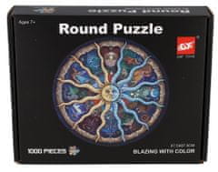 Teddies Puzzle okrúhle Znamenie zverokruhu 1000 dielikov