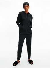Calvin Klein Čierna dámska rebrovaná mikina s kapucou Calvin Klein Ease S