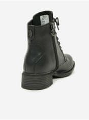 U.S. POLO ASSN. Čierne dámske členkové kožené topánky U.S. Polo Assn. Beggy 36