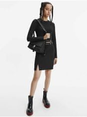 Calvin Klein Čierna dámska krátka sukňa s rozparkom Calvin Klein XS