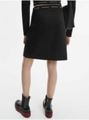 Calvin Klein Čierna dámska krátka sukňa s rozparkom Calvin Klein XS