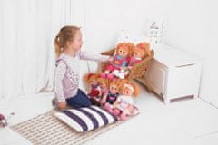 Bigjigs Toys Ružový kabátik s čiapočkou pre bábiku 28 cm