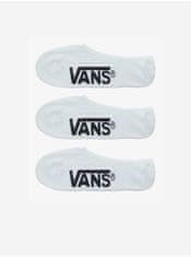 Vans Súprava troch párov pánskych ponožiek v bielej farbe VANS UNI