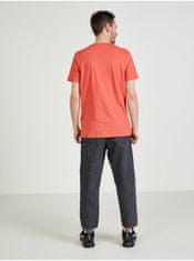 Calvin Klein Koralové pánske tričko s potlačou Calvin Klein M