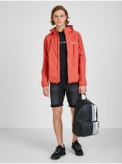 Calvin Klein Červená pánska vzorovaná ľahká bunda s kapucou Calvin Klein L