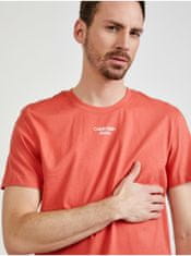 Calvin Klein Koralové pánske tričko Calvin Klein L