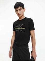Calvin Klein Čierne pánske tričko s potlačou Calvin Klein XL
