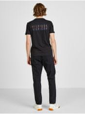 Tommy Hilfiger Čierne pánske tričko s potlačou Tommy Hilfiger M