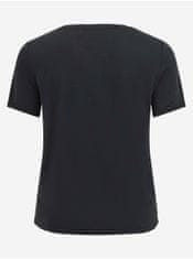 VILA Čierne basic tričko VILA Modala XL