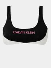Calvin Klein Bielo-čierny horný diel plaviek Calvin Klein Underwear XS