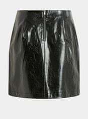 VILA Čierna koženková sukňa VILA XS