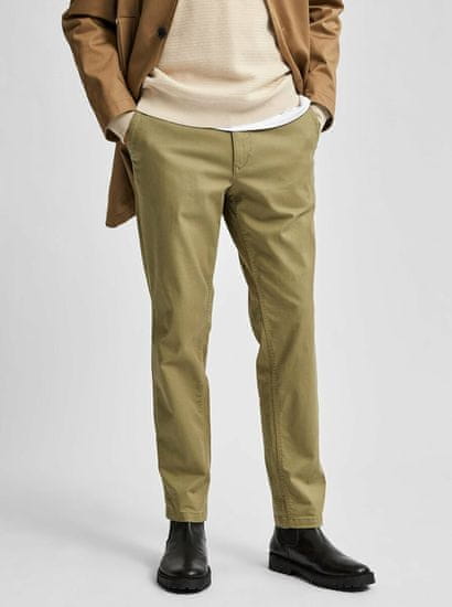 Selected Homme Kaki chino nohavice Selected Homme Miles