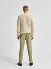 Selected Homme Kaki chino nohavice Selected Homme Miles 31/32