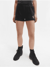 Calvin Klein Čierne dámske teplákové kraťasy s potlačou Calvin Klein L
