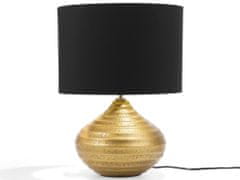 Beliani Zlatá stolná lampa KUBAN
