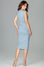 Lenitif Dámske midi šaty Falun K475 modrá svetlo XL