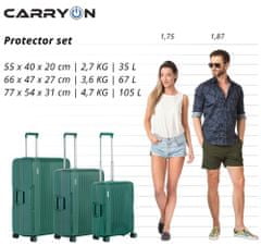 CARRY ON Sada kufrov Protector Green 3-set