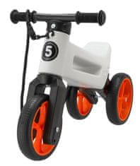 Funny Wheels Odrážadlo Super Sport 2v1 biele/oranžové