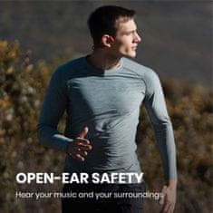 OpenRun Bluetooth slúchadlá pred uši, červená
