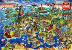 AnaTolian Puzzle Európsky svet 1500 dielikov