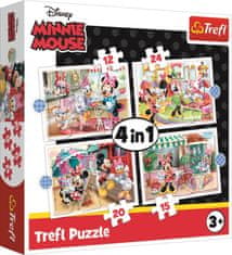 Trefl Puzzle Minnie a priatelia 4v1 (12,15,20,24 dielikov)