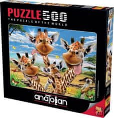 AnaTolian Puzzle Žirafie selfie 500 dielikov