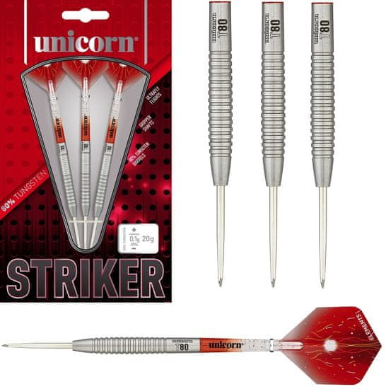 Unicorn darts 25023- Šipky Unicorn STRIKER 23 gram 80% TUNGSTEN