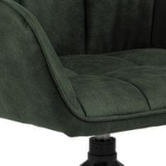 Design Scandinavia Jedálenská stolička s opierkami Brenda, textil, olivová