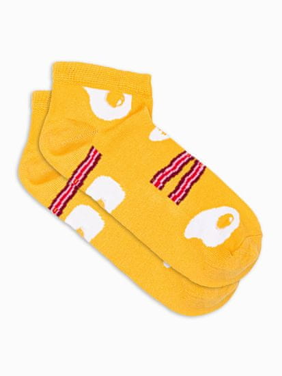 OMBRE Pánske ponožky Alfried žltá