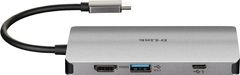D-LINK USB-C Hub 8v1, HDMI, Ethernet, PD, čítačka kariet
