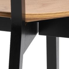 Design Scandinavia Jedálenská stolička Roxby (SET 2ks), dub/cierna