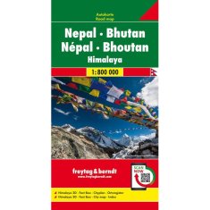 Freytag & Berndt automapa Nepál, Bhutan 1:800.000