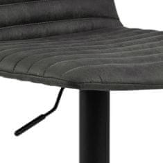 Design Scandinavia Barová stolička Kimmy (SET 2 ks), antracitová 
