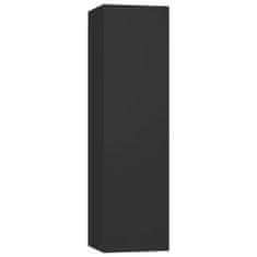 Vidaxl 7-dielna súprava TV skriniek, čierna, drevotrieska