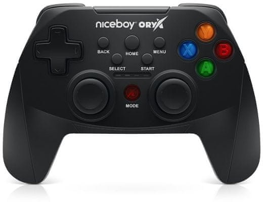 Bezdrôtový herný gamepad Niceboy ORYX game pad až 10 hodín konzoly PC mobilný telefón 