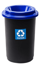 Plafor Odpadkový kôš na triedený odpad okrúhly 50 l - modrý