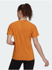 Adidas Tričká s krátkym rukávom pre ženy adidas Performance - oranžová S