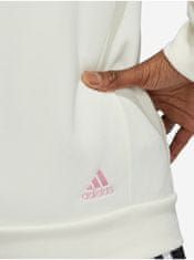 Adidas Biela pánska mikina s kapucou adidas Performance L