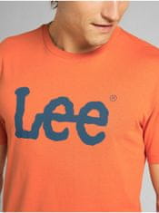 Lee Oranžové pánske tričko Lee Wobbly S