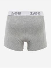 Lee Svetlošedé pánske boxerky Lee 2-Pack XL