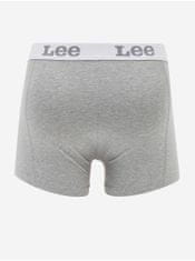 Lee Svetlošedé pánske boxerky Lee 2-Pack L