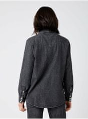 Wrangler Čierna dámska rifľová košeľa Wrangler Heritage XS