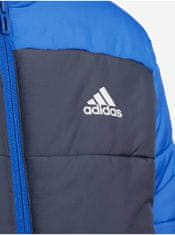 Adidas Modrá chlapčenská prešívaná bunda adidas Performance 104