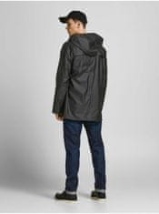 Jack&Jones Čierna ľahká bunda s kapucňou a povrchovou úpravou Jack & Jones Winston S