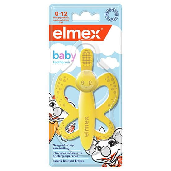 Elmex Zubná kefka/hryzátko pre deti vo veku 0-1 rokov 1 ks