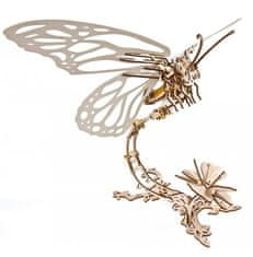 UGEARS 3D puzzle Motýľ s kvetinou 168 dielikov