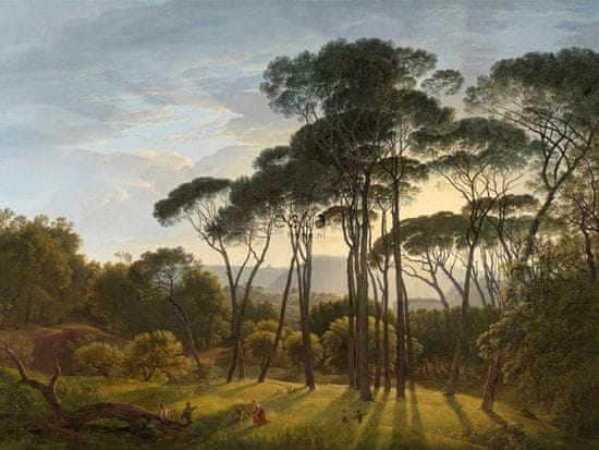 Vliesová fotoapeta Talianska krajina, stromy 158891, 372 x 279 cm, Blush