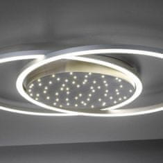 PAUL NEUHAUS PAUL NEUHAUS LED stropné svietidlo, farba oceľ, diaľkový ovládač, stmievateľné, CCT 2700-5000K