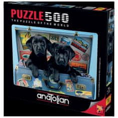 AnaTolian Puzzle Labradori na cestách 500 dielikov