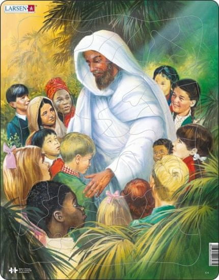 LARSEN Puzzle Ježiš s deťmi 32 dielikov